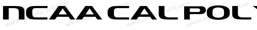NCAA Cal Poly Mustan字体转换